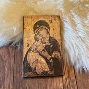 Vintage Reproduction ~ Virgin of Vladimir on Wood